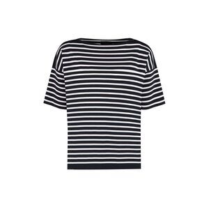 ROBERTO COLLINA Striped Boat Neck T-Shirt Women BLUE T-Shirts & Tops